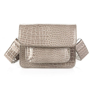 Kaufen grau Bijoutheek Tasche Kroko