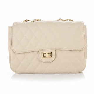 Koop beige Bijoutheek Cross-over bag checked PU