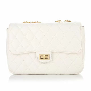 Koop white Bijoutheek Cross-over bag checked PU