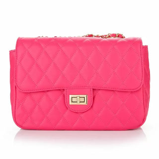 Koop fuchsia Bijoutheek Cross-over bag checked PU