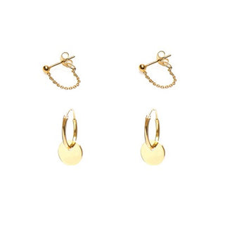 Karma Symbols 925 sterling silver Bundle set Round Chain Gold