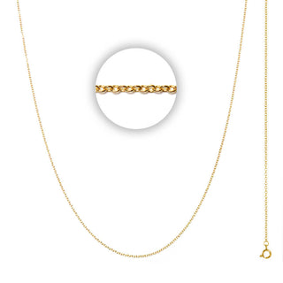 Kopen goud iXXXi ketting 1mm goud (LENGTE 45-85CM)