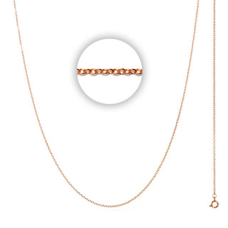 iXXXi ketting 1mm goud (LENGTE 45-85CM)