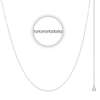 Kopen zilver iXXXi ketting 1mm goud (LENGTE 45-85CM)