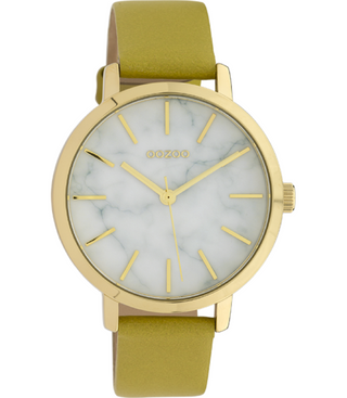 Oozoo Dames Horloge-C10113 mosterd (38mm)