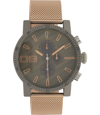 Oozoo Herrenuhr-C10685 Rosé/Dunkelgrau (45 mm)