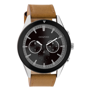 Oozoo Herrenuhr-C10801 Rosésilber/Schwarz (45 mm)