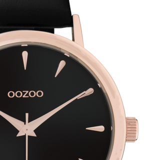 Oozoo Dames horloge-C10829 Zwart (42mm)