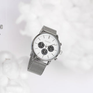 Oozoo Herrenuhr-C10910 Silber (45mm)
