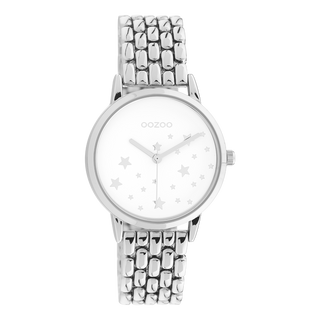 Oozoo dames Horloge-C11025 silver (34mm)