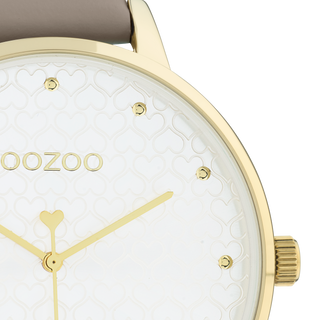 Oozoo dames Horloge-C11037 Taupe (48mm)