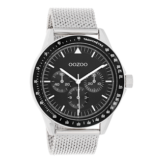 Oozoo Herrenuhr-C11113 Silber (45mm)
