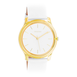 Oozoo dames Horloge met zacht leren band (36mm)