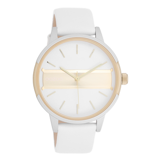 Oozoo dames Horloge met leren band (42mm)