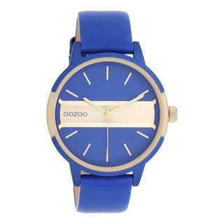 Oozoo dames Horloge met leren band (42mm)