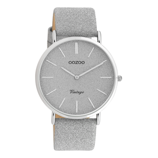 Oozoo Damenuhr-C20160 Silber (40mm)
