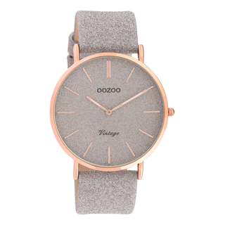 Oozoo Damenuhr-C20162 Roségold Silber (40mm)