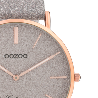 Oozoo Damenuhr-C20162 Roségold Silber (40mm)