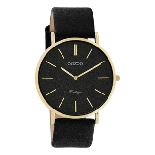 Oozoo Damenuhr-C20164 Schwarz (40mm)