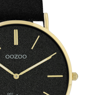 Oozoo Damenuhr-C20164 Schwarz (40mm)