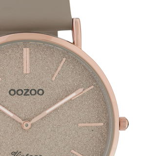 Oozoo Damenuhr-C20167 Roségold Taupe (40 mm)