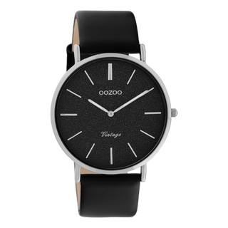 Oozoo Damenuhr-C20168 Schwarz (40mm)