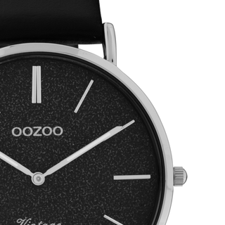 Oozoo Damenuhr-C20168 Schwarz (40mm)