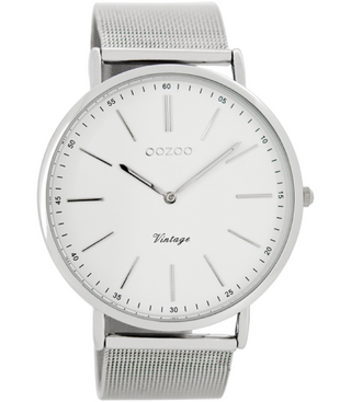 Oozoo Damenuhr-C7380 Silber (44mm)