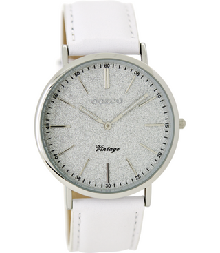 Oozoo Dames horloge-C8190 wit (40mm)
