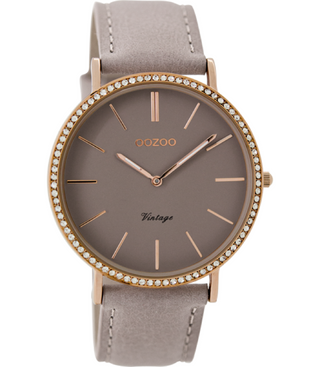 Oozoo Vintage Watch-C8888 taupe (40mm)