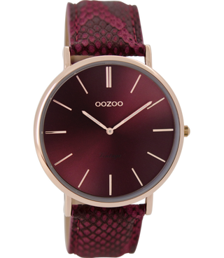 Oozoo Vintage Horloge-C9304 rood (40mm)