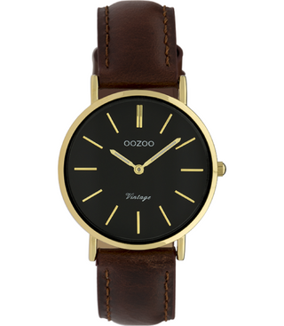Oozoo Vintage-Uhr – C9838 braun/schwarz (32 mm)
