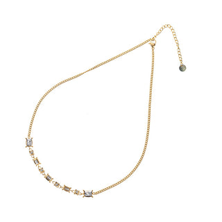 Kopen goud Go Dutch Label Collier schakel en gekleurde stenen