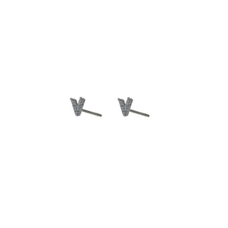 GO Dutch Label oorknop ´V´ stone