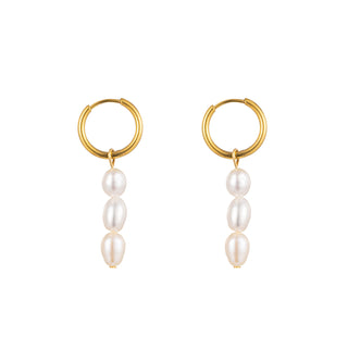 Go Dutch Label Oorring Drie Parels