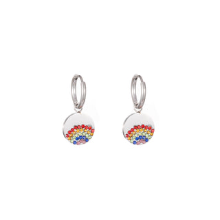Go Dutch Label Oorbellen Creool Disc Multi