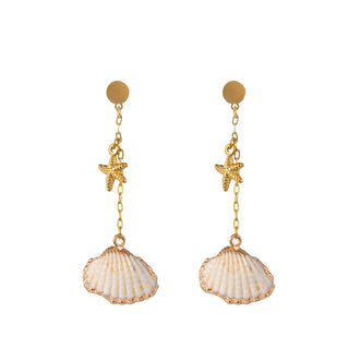 Go Dutch Label Oorbel Schelp Zeester