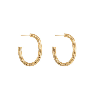 Go Dutch Label-Ohrring Oval Edited