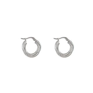 Go Dutch Label Oorring 2 hoops gedraaid