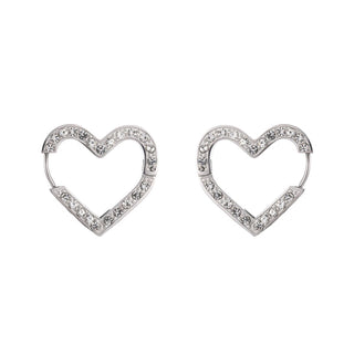 Go Dutch Label Oorringen hart crystal steen