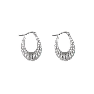 Go Dutch Label Oorring ovaal hoop bewerkt