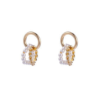 Go Dutch Label Oorhangers ringen parels