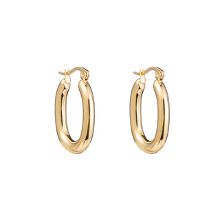 Kopen goud Go Dutch Label Oorringen hoop ovaal