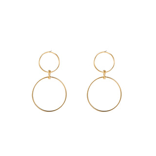 Kopen goud Go Dutch Label Oorknoppen dangling hoop