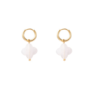 Kopen rose Go Dutch Label Oorhangers klaver