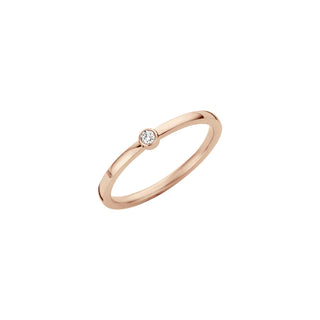 Melano Friends Ring Mini CZ Crystal/Black (48-64MM)