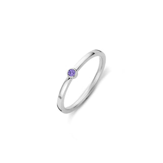 Melano Friends Ring Mini CZ Tanzanite/Chrystolite (48-64MM)