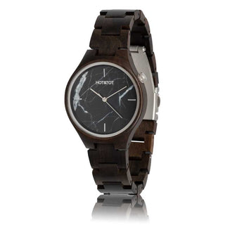 HOT&TOT | FORESTA WOODEN WATCH | 40MM | BLACK MARBLE | SANDALWOOD