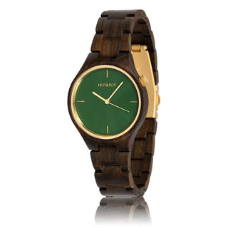 HOT&TOT | SILVA WOODEN WATCH | 40MM | GOLD | SANDALWOOD