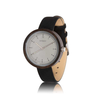 HOT&TOT | SOFIA WOODEN LADIES WATCH | 36MM | SILVER | SANDALWOOD